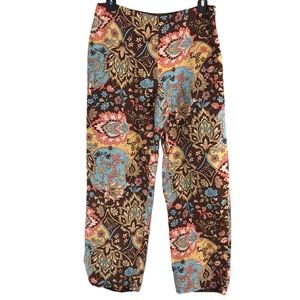 LOFT Silk Blend Floral Pants